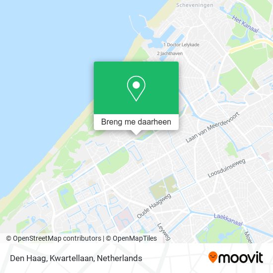 Den Haag, Kwartellaan kaart