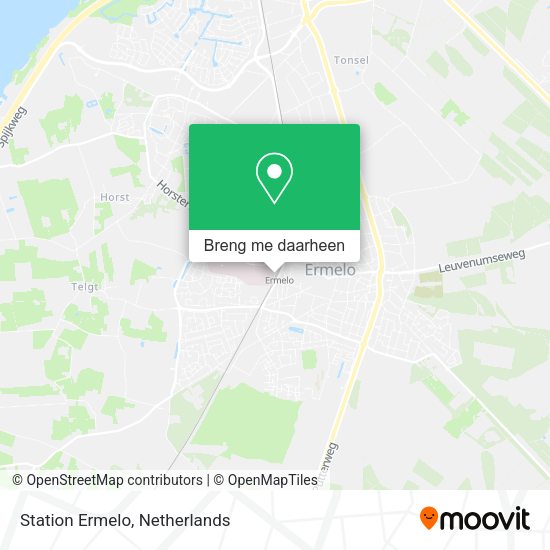 Station Ermelo kaart