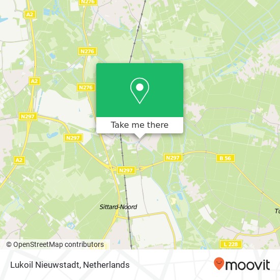 Lukoil Nieuwstadt kaart