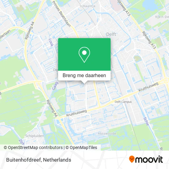 Buitenhofdreef kaart