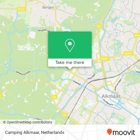 Camping Alkmaar kaart
