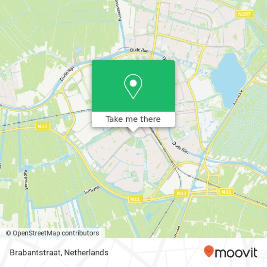 Brabantstraat kaart