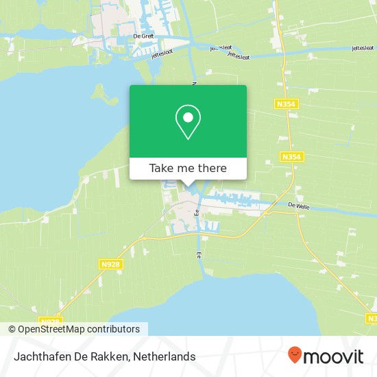 Jachthafen De Rakken kaart