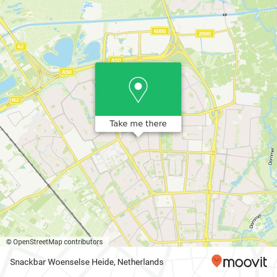 Snackbar Woenselse Heide kaart