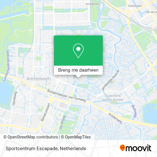 Sportcentrum Escapade kaart