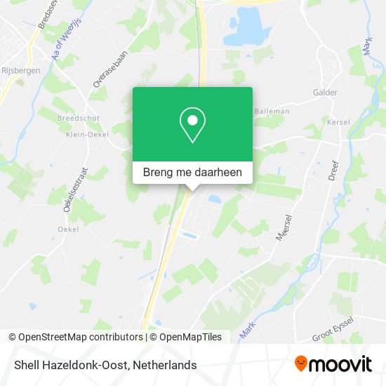 Shell Hazeldonk-Oost kaart