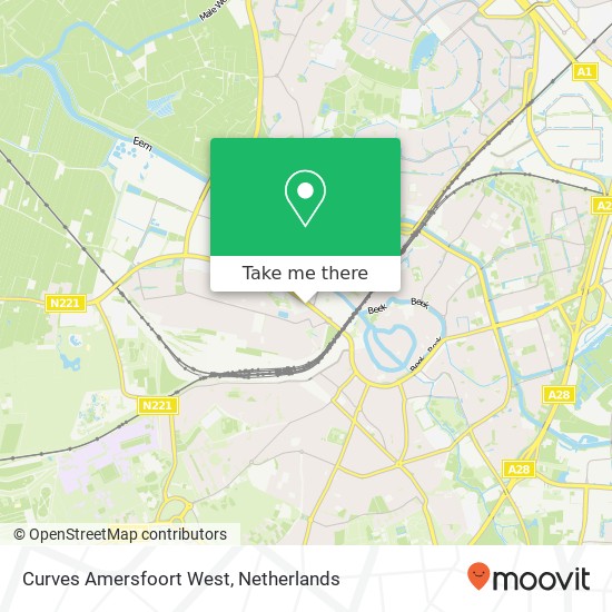 Curves Amersfoort West kaart