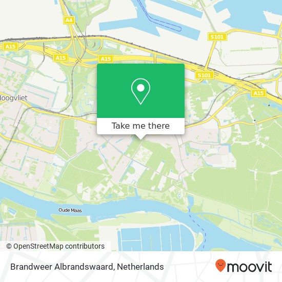 Brandweer Albrandswaard kaart