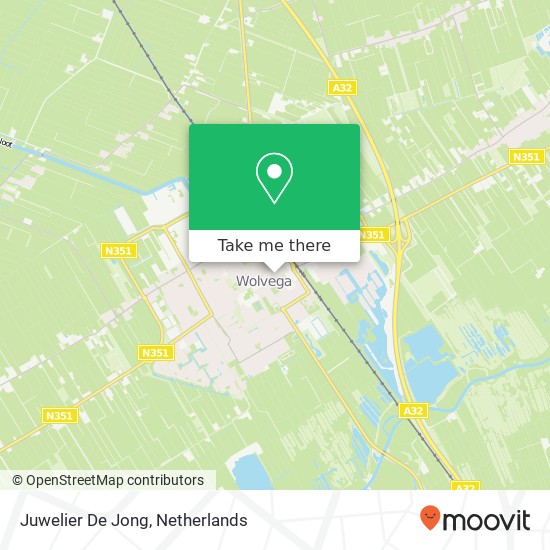 Juwelier De Jong kaart