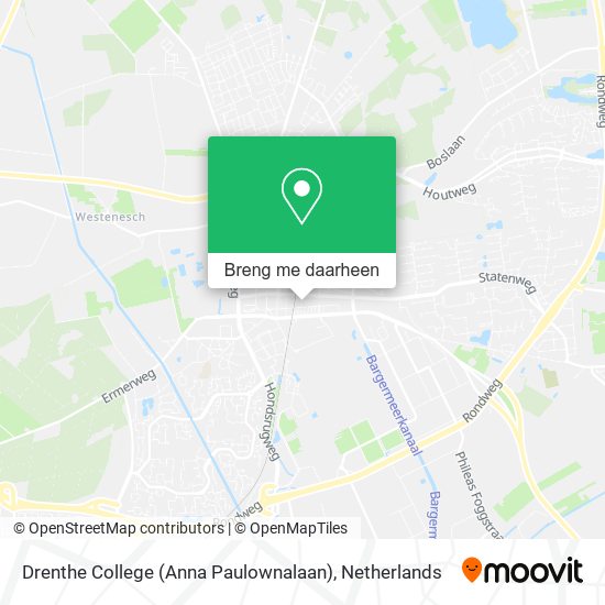 Drenthe College (Anna Paulownalaan) kaart