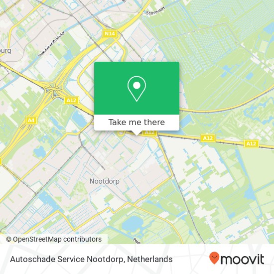 Autoschade Service Nootdorp kaart