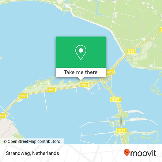 Strandweg kaart