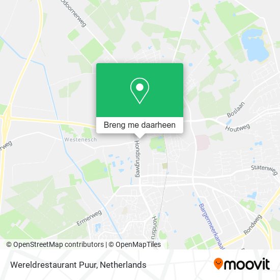 Wereldrestaurant Puur kaart