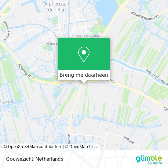 Gouwezicht kaart