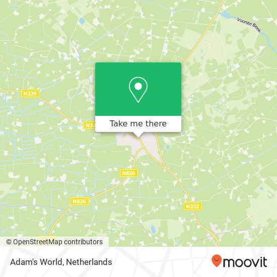 Adam's World kaart