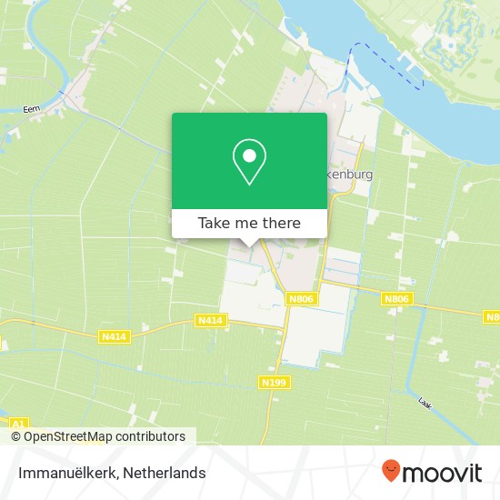 Immanuëlkerk kaart