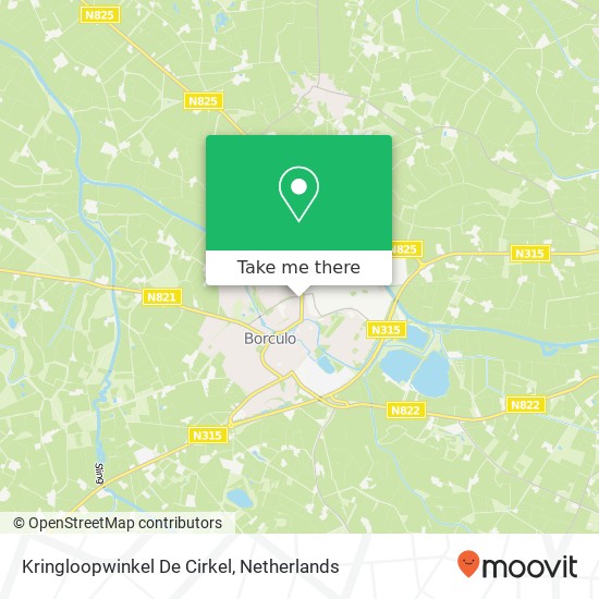 Kringloopwinkel De Cirkel kaart