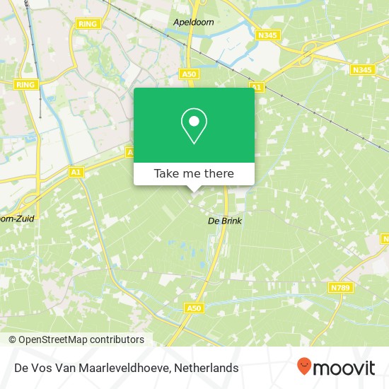 De Vos Van Maarleveldhoeve kaart