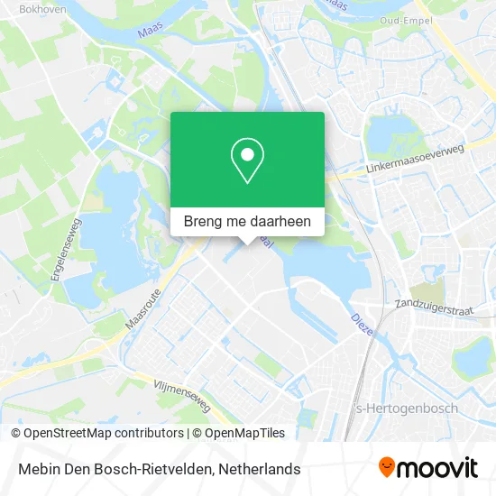 Mebin Den Bosch-Rietvelden kaart