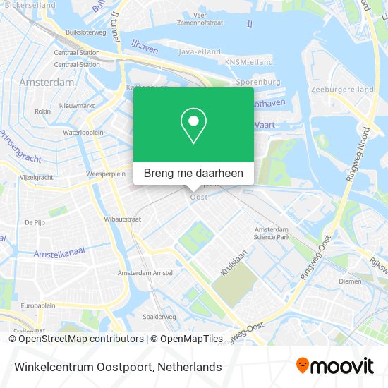 Winkelcentrum Oostpoort kaart
