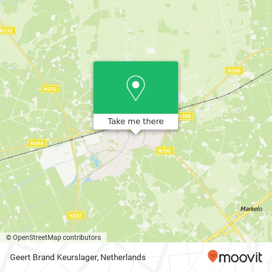 Geert Brand Keurslager kaart