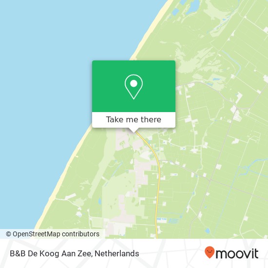 B&B De Koog Aan Zee kaart