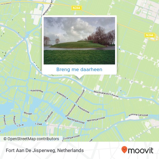 Fort Aan De Jisperweg kaart