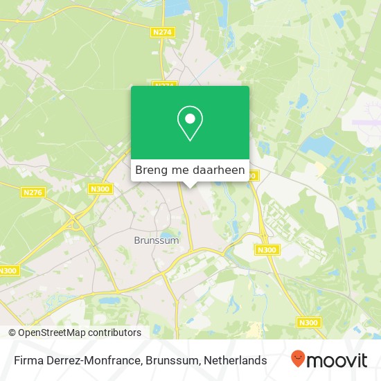 Firma Derrez-Monfrance, Brunssum kaart