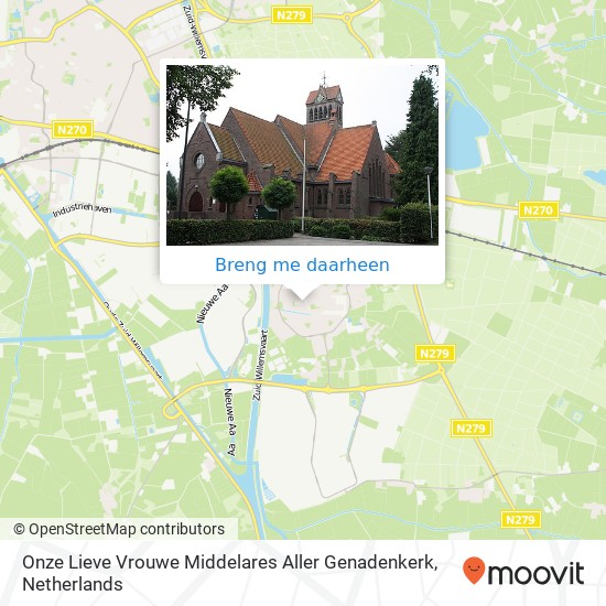 Onze Lieve Vrouwe Middelares Aller Genadenkerk kaart