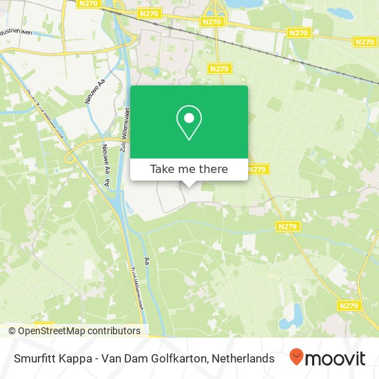 Smurfitt Kappa - Van Dam Golfkarton kaart