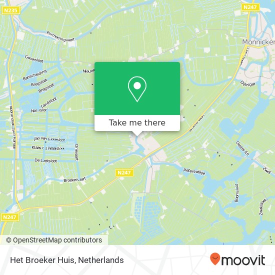 Het Broeker Huis kaart