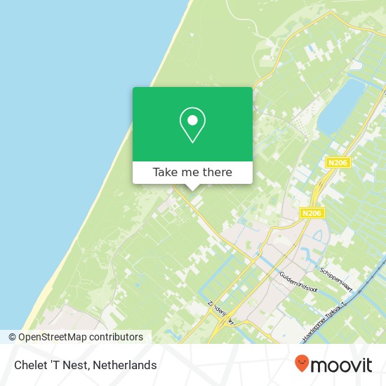 Chelet 'T Nest kaart