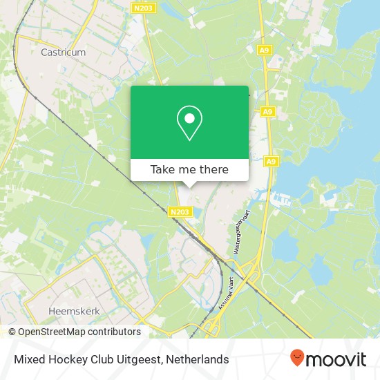 Mixed Hockey Club Uitgeest kaart