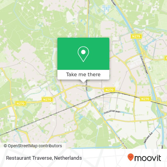 Restaurant Traverse kaart