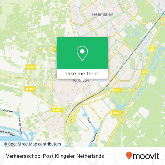 Verkeersschool Post Klingeler kaart