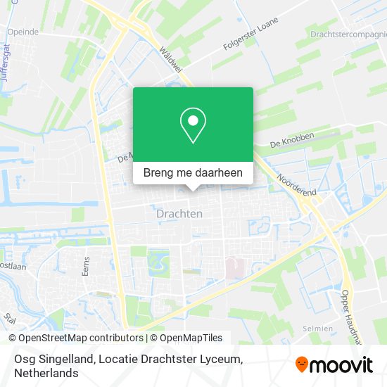 Osg Singelland, Locatie Drachtster Lyceum kaart
