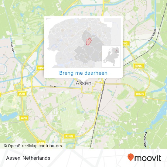 Assen kaart