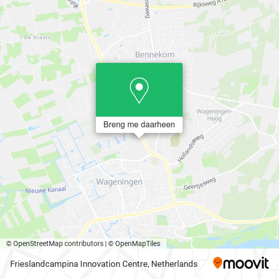 Frieslandcampina Innovation Centre kaart