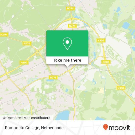 Rombouts College kaart