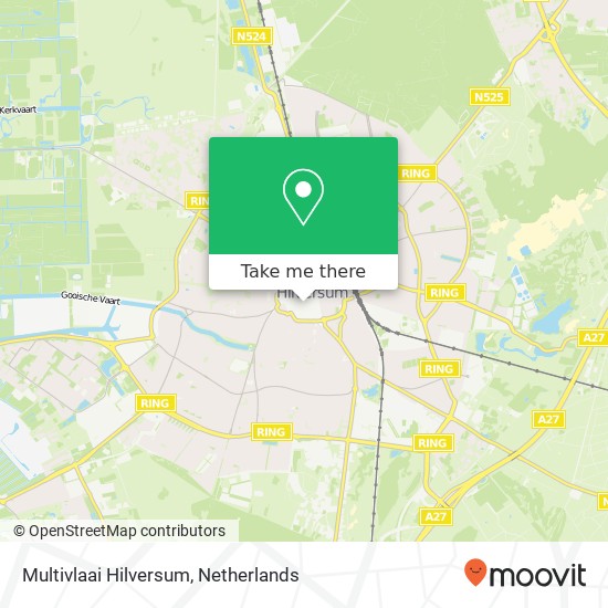Multivlaai Hilversum kaart