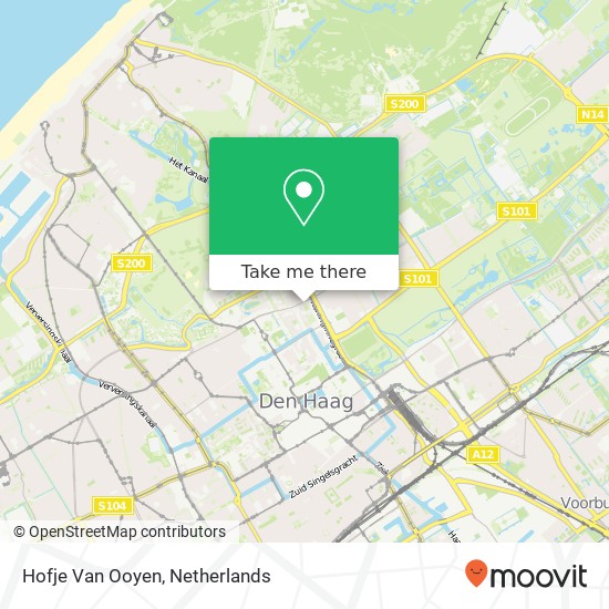 Hofje Van Ooyen kaart