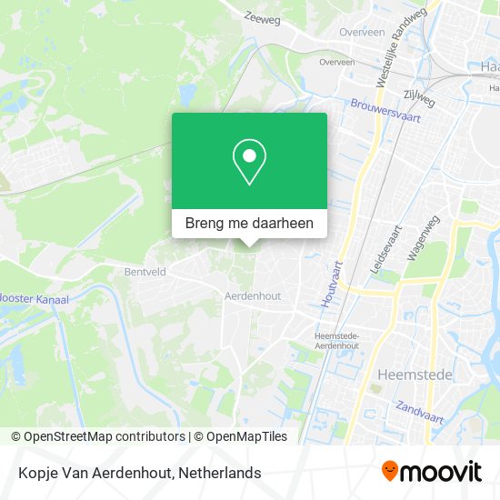 Kopje Van Aerdenhout kaart