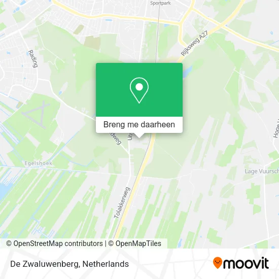 De Zwaluwenberg kaart