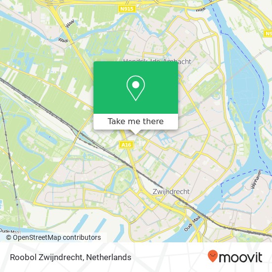 Roobol Zwijndrecht kaart