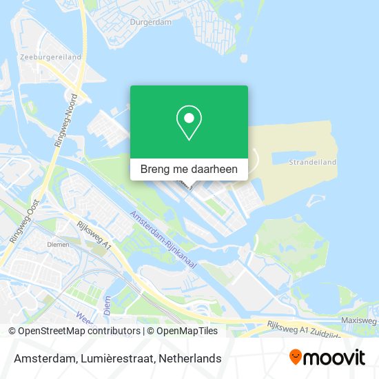 Amsterdam, Lumièrestraat kaart