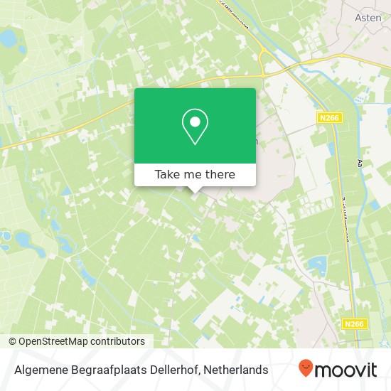 Algemene Begraafplaats Dellerhof kaart