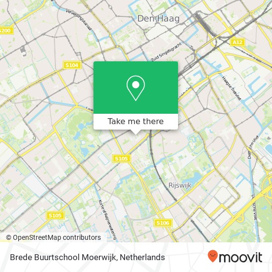 Brede Buurtschool Moerwijk kaart
