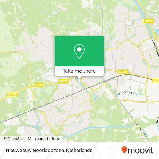 Nieuwbouw Goorloopzone kaart