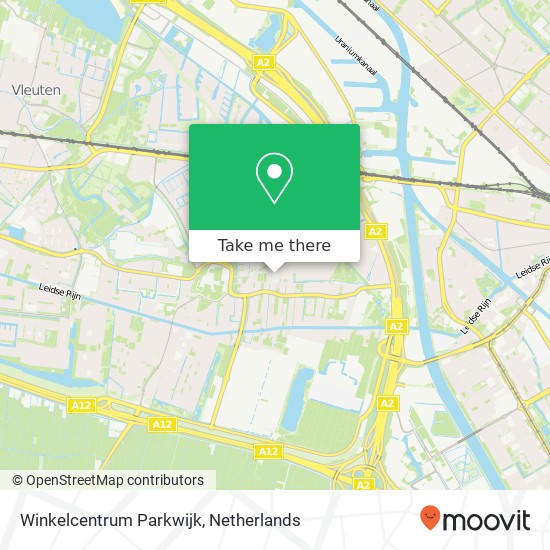 Winkelcentrum Parkwijk kaart