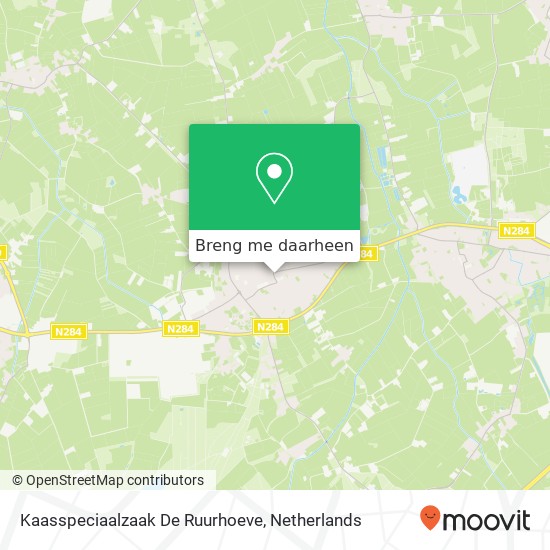 Kaasspeciaalzaak De Ruurhoeve kaart